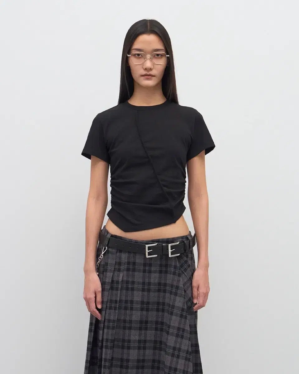 Too Much Tax Asymmetric One Shoulder T-shirt Vintage Map on